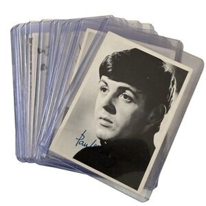 Beatles Series 1 B&W 1964 Topps TCG Lot #4 Paul #16 Lennon Printed in Canada VTG